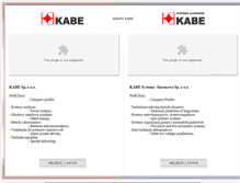 Tablet Screenshot of kabe.pl